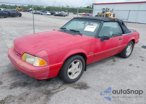 1992 Ford Mustang Lx из США, поврежденный, VIN 1FACP44E6NF168239